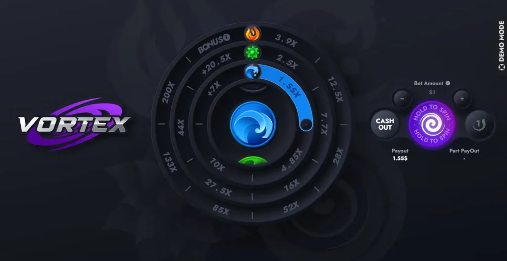 Vortex 2 Casino : inscription et jeu