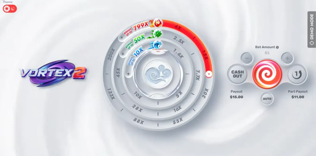 Vortex 2 Casino : inscription et jeu